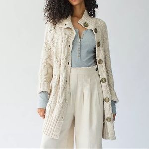 FREE PEOPLE ESPRESSO CARDIGAN
